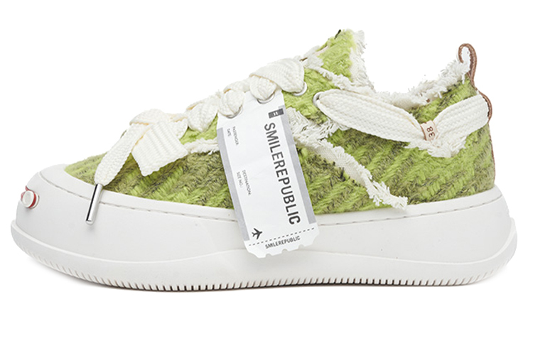 【代購】SMILEREPUBLIC 'Rewind Earthy' Wear-Resistant Low-Top Canvas Shoes Unisex Olive Green