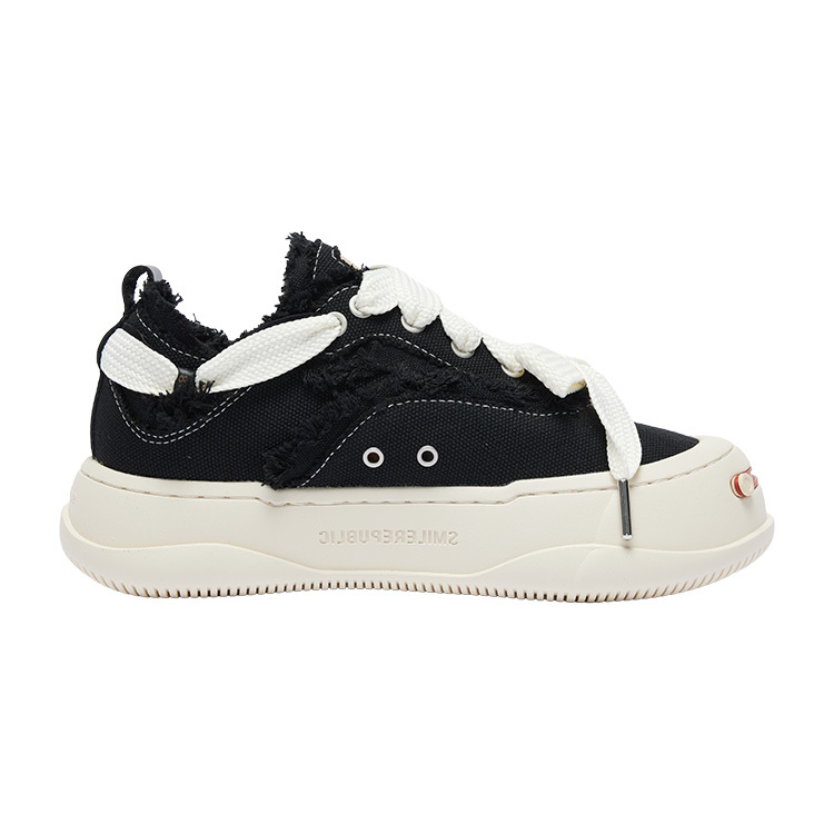 【代購】SMILEREPUBLIC Low Top Canvas Shoes Unisex Black