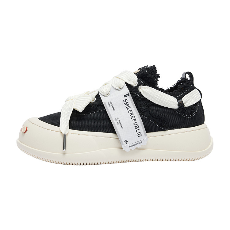 【代購】SMILEREPUBLIC Low Top Canvas Shoes Unisex Black