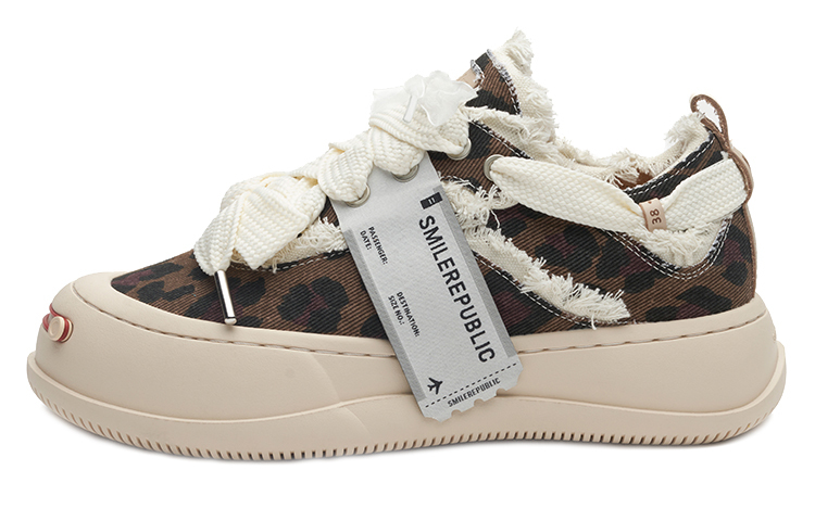 【代購】SMILEREPUBLIC Anti-Slip Wear-Resistant Low-Top Canvas Shoes Unisex Brown