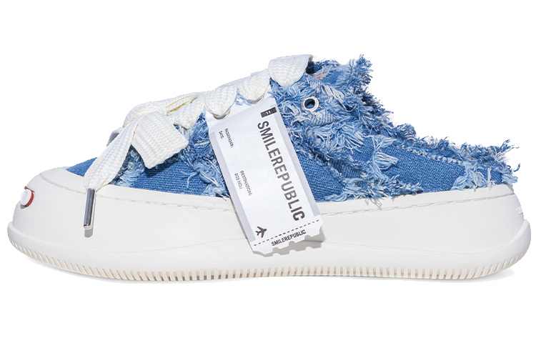 【代購】SMILEREPUBLIC Low-Top Canvas Shoes Unisex Blue