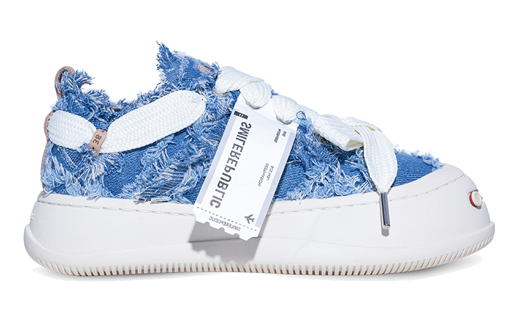 【代購】SMILEREPUBLIC Anti Slip Wear Resistant Low Top Canvas Shoes Unisex Blue