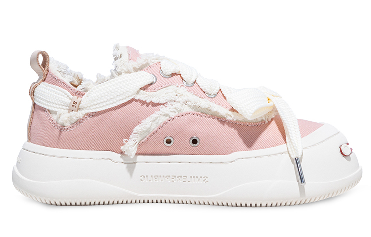 【代購】SMILEREPUBLIC Durable Breathable Low-Top Canvas Shoes Unisex Pink