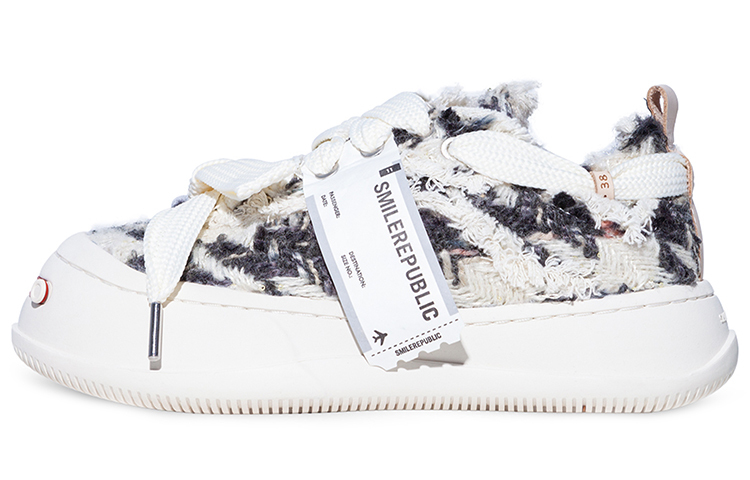 【代購】SMILEREPUBLIC Cheese Cat Low-Top Canvas Shoes Unisex Black White