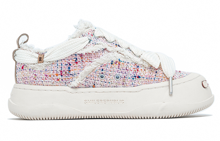 【代購】SMILEREPUBLIC Anti-Slip Wear-Resistant Low-Top Canvas Shoes Unisex Pink