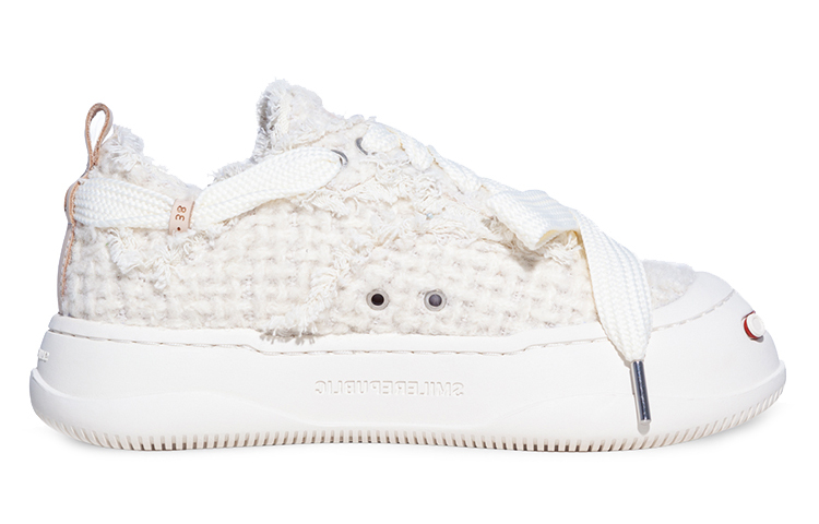 【代購】SMILEREPUBLIC Abrasion-Resistant Low-Top Canvas Shoes Women's White Year Of The Rabbit