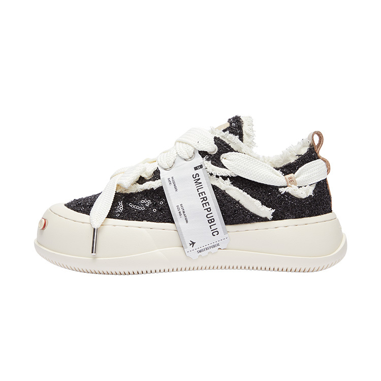 【代購】SMILEREPUBLIC Laugh Series Canvas Shoes Unisex Low Top White