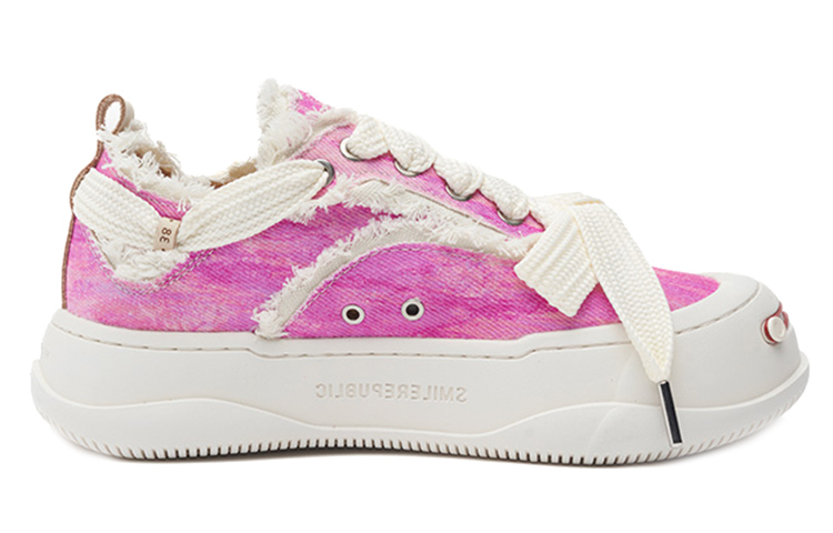 【代購】SMILEREPUBLIC Anti-Slip Wear-Resistant Low-Top Canvas Shoes Women's Pink