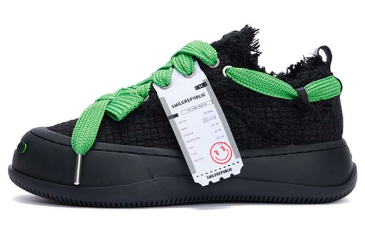 【代購】SMILEREPUBLIC Low-Top Canvas Shoes Unisex Black