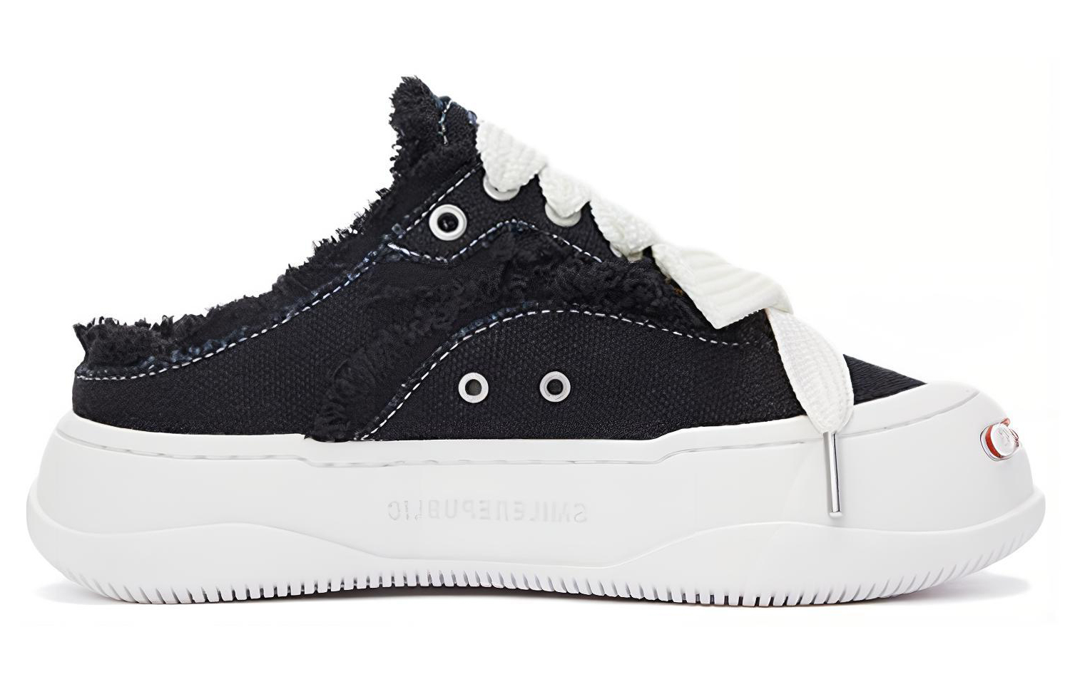 【代購】SMILEREPUBLIC Canvas Shoes Unisex Low-Top Black, White