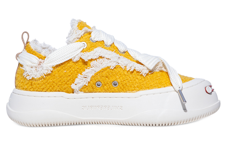 【代購】SMILEREPUBLIC Anti-Slip Wear-Resistant Low-Top Canvas Shoes Unisex Yellow