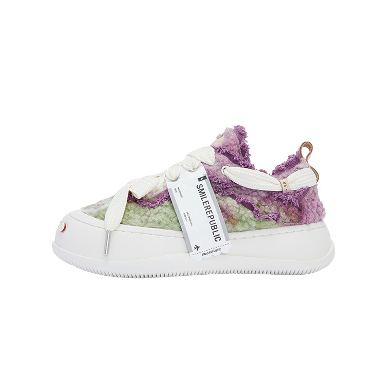 【代購】SMILEREPUBLIC Laugh Series Low Top Canvas Shoes Unisex Purple Green