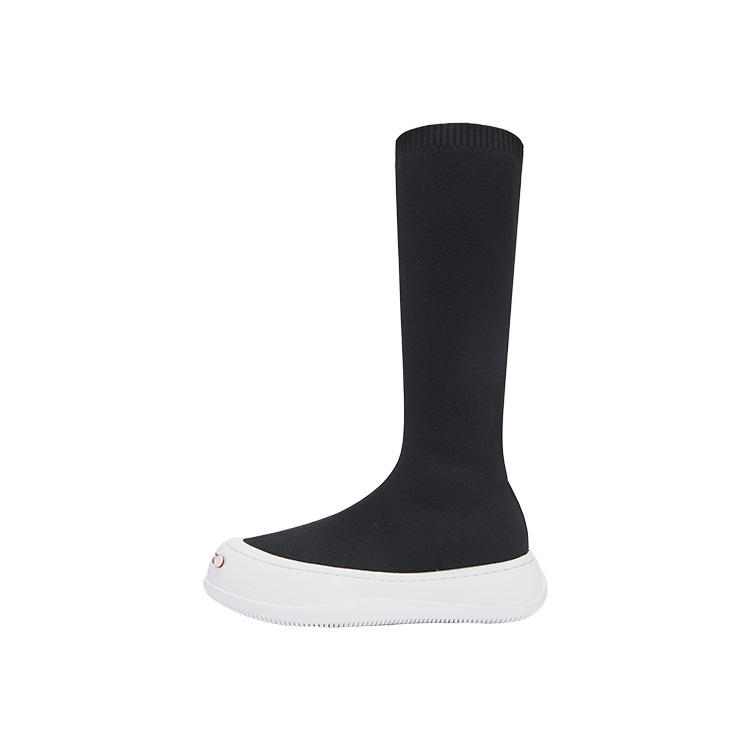 【代購】SMILEREPUBLIC Half-Knee Socks Boots High-Top Knee-high Boots Women's Black