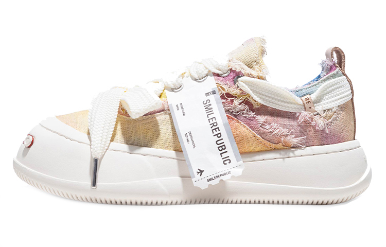 【代購】SMILEREPUBLIC Smilerepublic Low-Top Canvas Shoes Unisex Rainbow