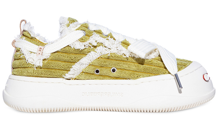 【代購】SMILEREPUBLIC Low-Top Canvas Shoes Women's Olive Green