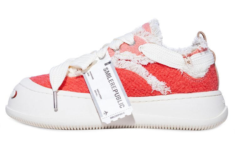【代購】SMILEREPUBLIC Low-Top Canvas Shoes Unisex Red