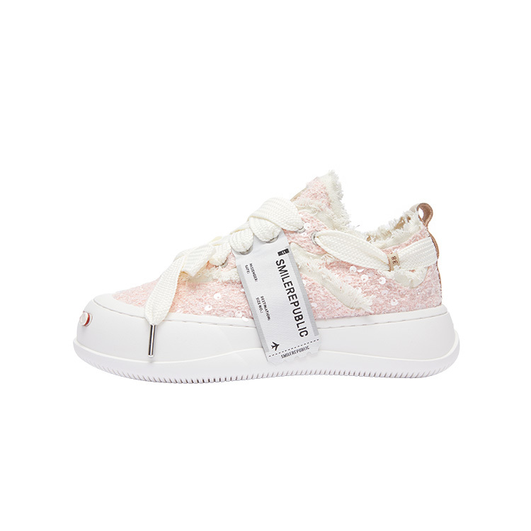 【代購】SMILEREPUBLIC Low-Top Canvas Shoes Unisex Pink