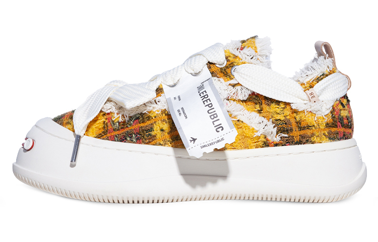 【代購】SMILEREPUBLIC Wear-Resistant Low-Top Canvas Shoes Women's Orange