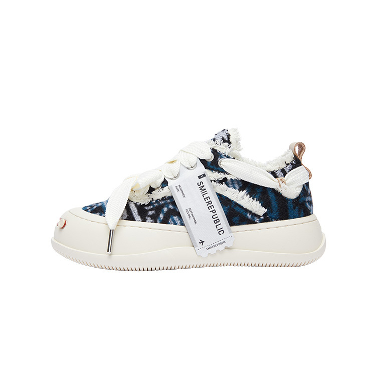 【代購】SMILEREPUBLIC Low-Top Canvas Shoes Unisex Blue White