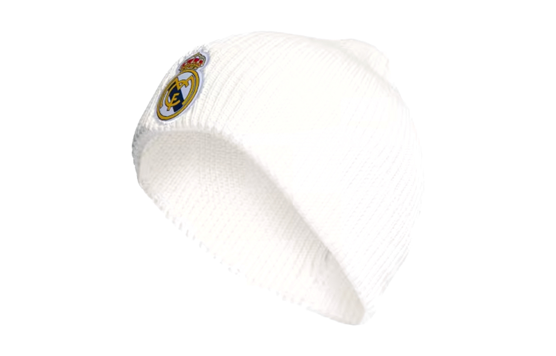 【代購】Adidas Real Madrid Knitted Fabric Recycled Polyester Beanies Men's White