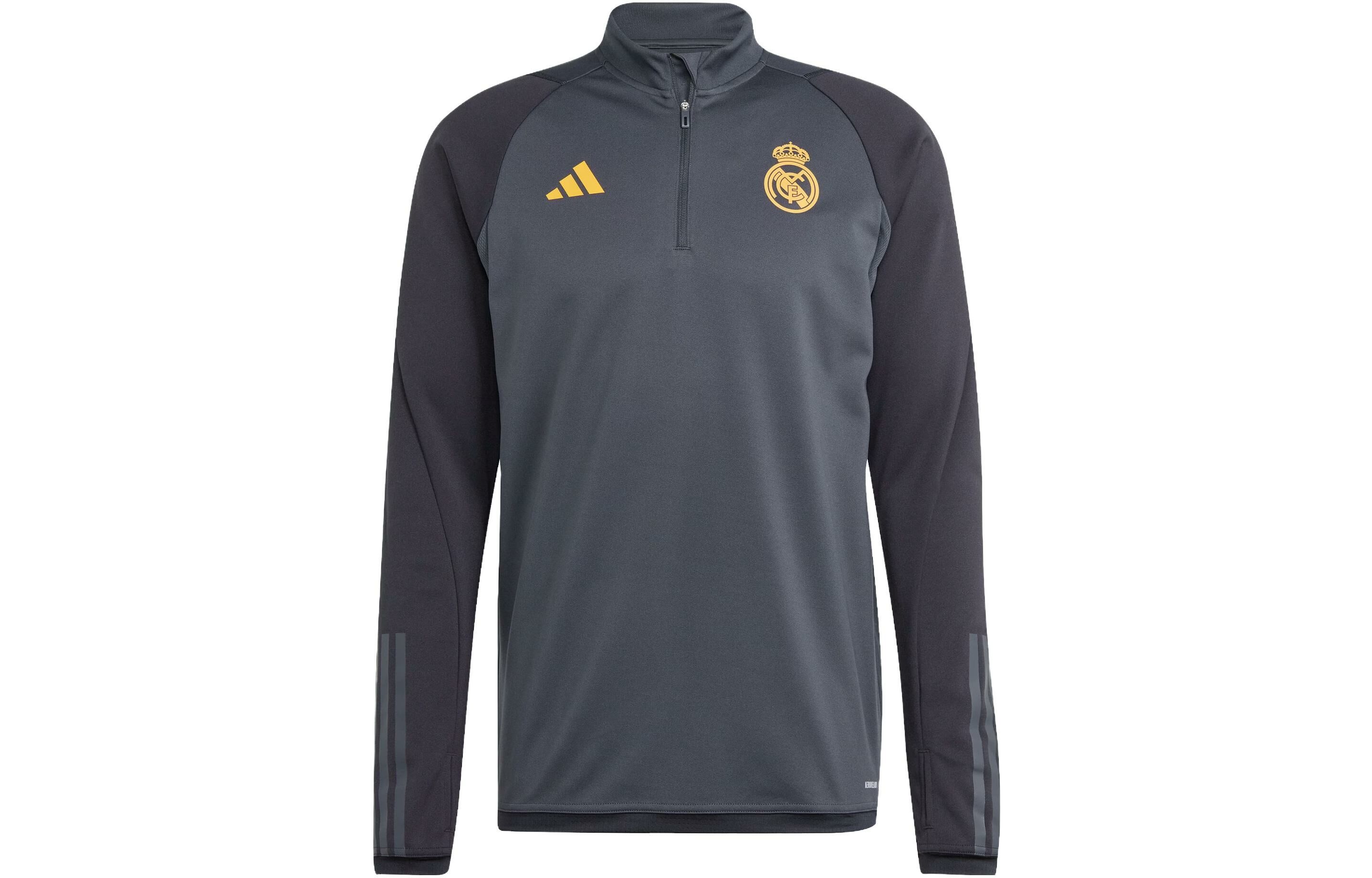 【代購】Adidas Real Madrid Real Madrid Tiro 23 Top Sweatshirt Men's Carbon Black