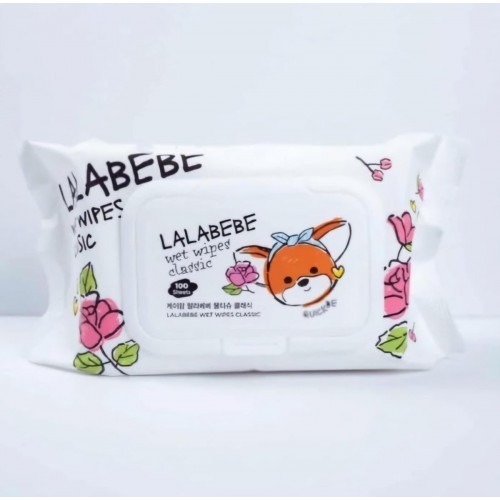K-MOM LALABEBE 頂級壓花嬰幼兒濕紙巾-100片
