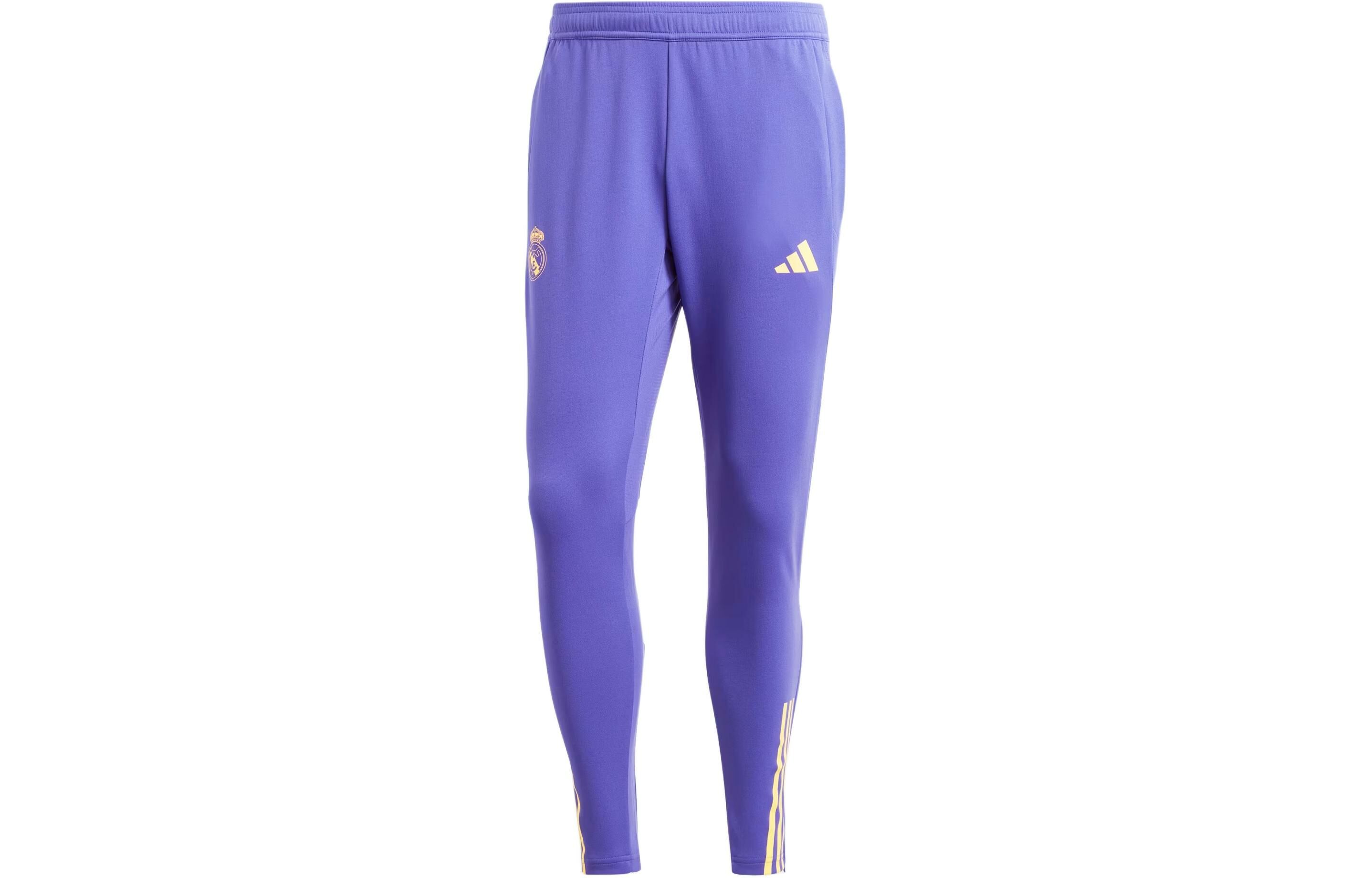 【代購】Adidas Real Madrid Tiro 23 Training Tracksuit Bottoms Knitted Sports Pants Men's Blue Purple