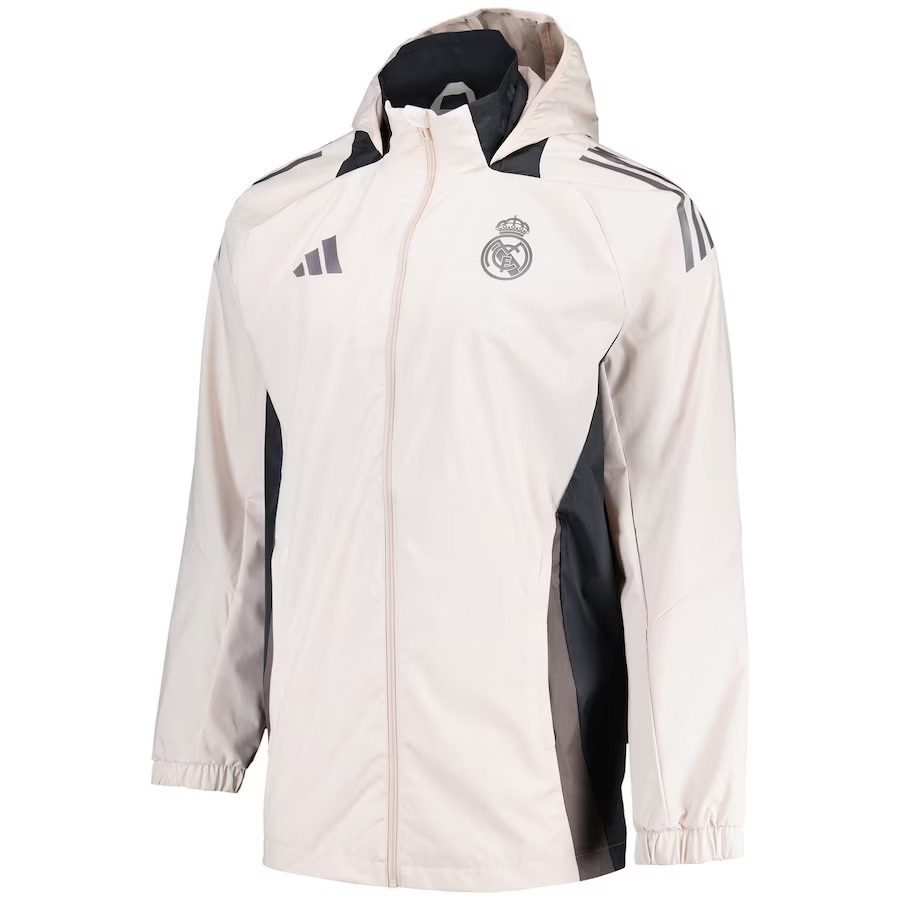 【代購】Adidas Real Madrid Retro Jackets Coat Unisex Milk White