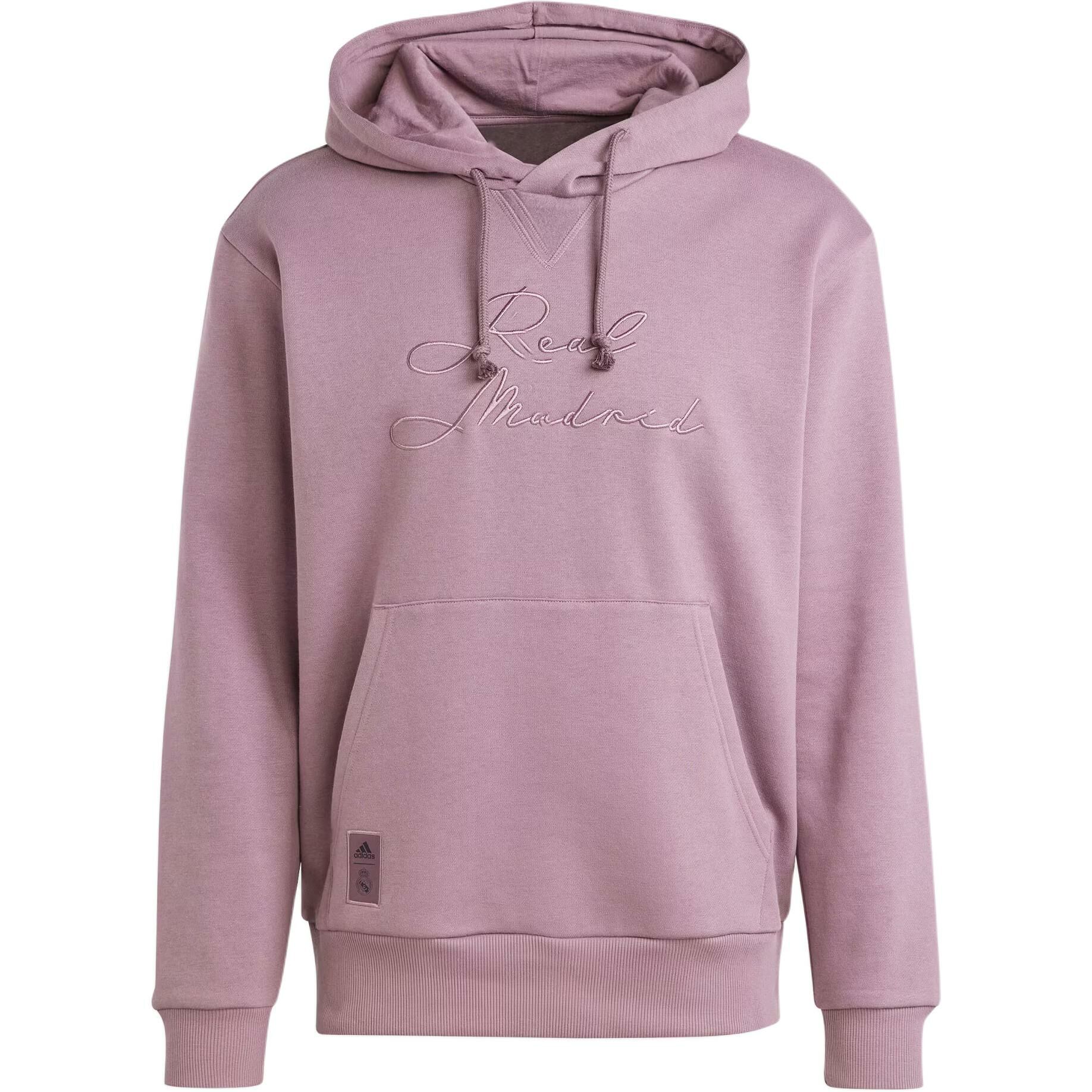 【代購】Adidas Real Madrid FW24 Sweatshirt Men's Dark Grey Purple Pink