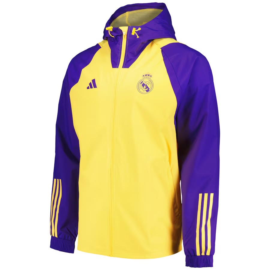 【代購】Adidas Real Madrid Jackets Coats Unisex Purple Yellow