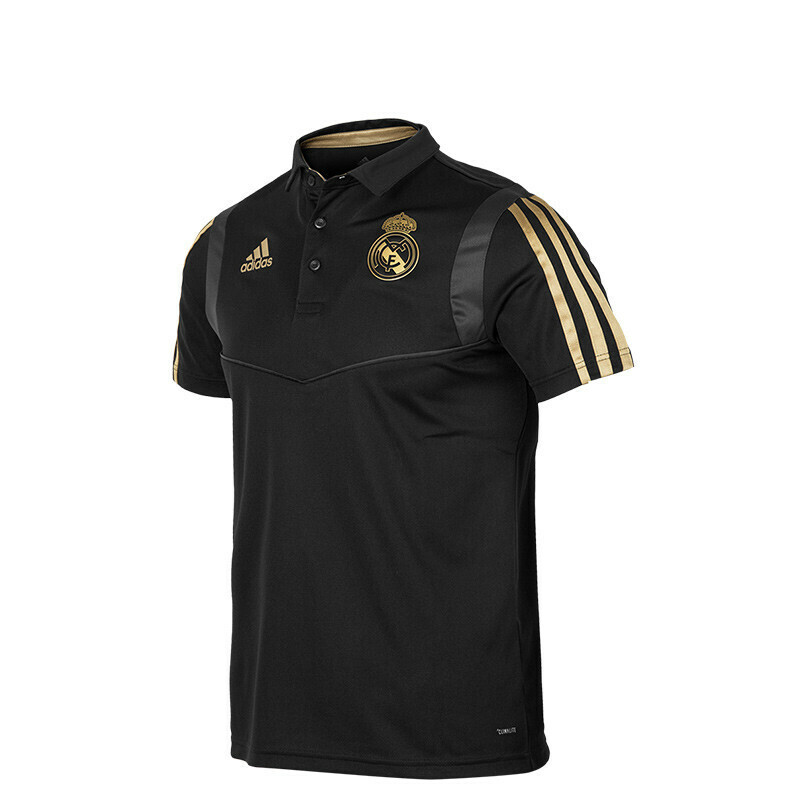 【代購】Adidas Real Madrid Polo Shirt Men's Black/Gold