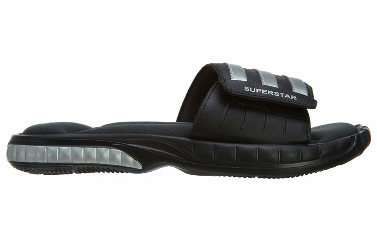 【代購】Adidas Superstar 3G Slide Black/Metallic Silver/Solid Grey