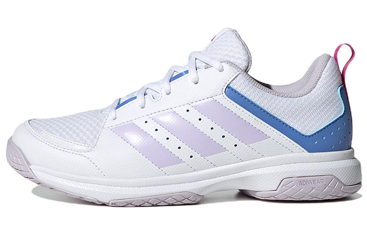 【代購】Adidas Ligra 7 Indoor Shoes 'Cloud White / Blue Fusion' Women's