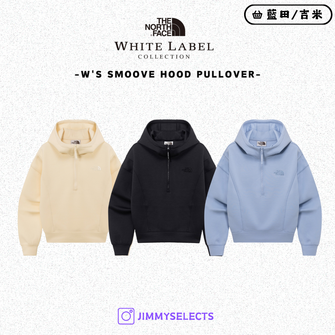 【代購】THE NORTH FACE 北臉 白標 女 SMOOVE HOOD 半拉 連帽 長袖 NM5PR30