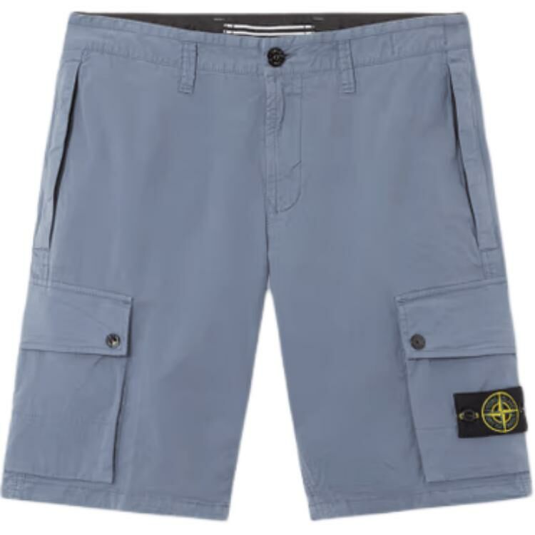 【代購】STONE ISLAND SS25 Cargo Shorts Men Blue
