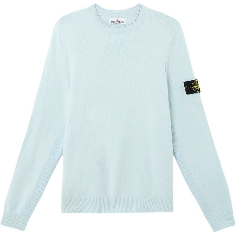 【代購】STONE ISLAND SS25 Sweaters Men Sky Blue