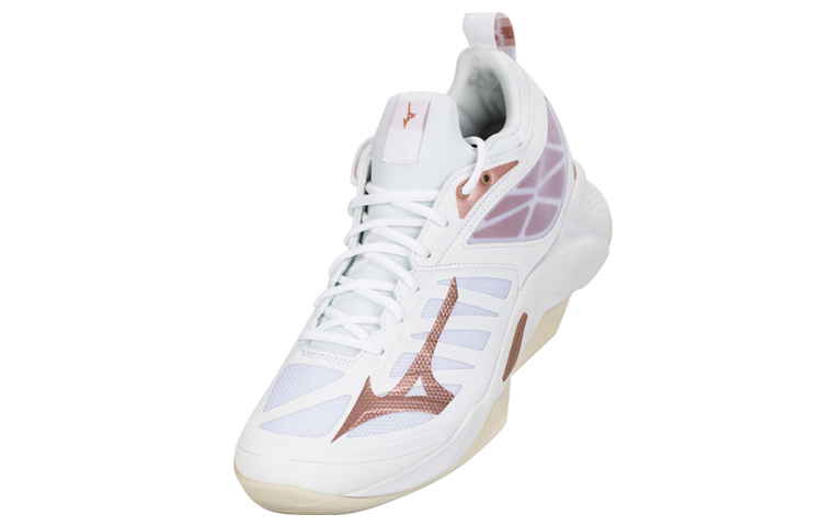 【代購】Mizuno Wave Dimension 'White Rose Gold' Women's