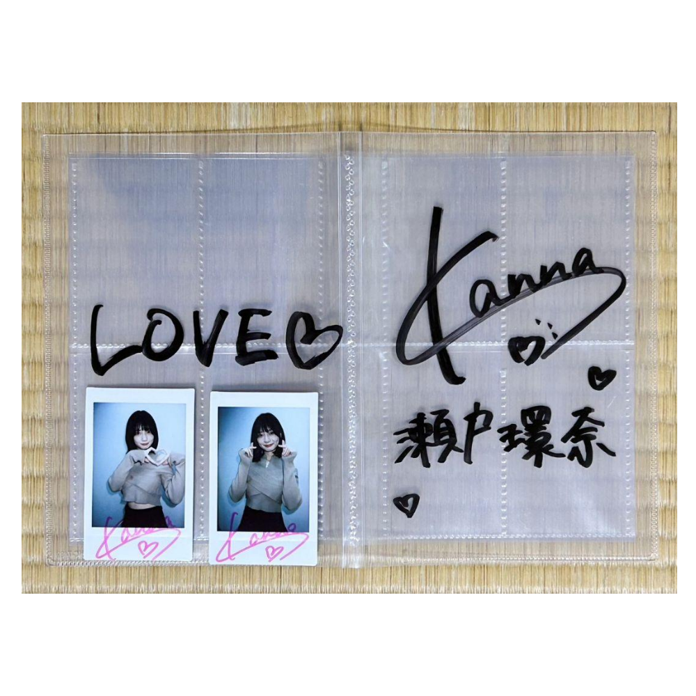 瀬戸環奈 直筆簽名チェキ + 簽名收藏文件夾套裝