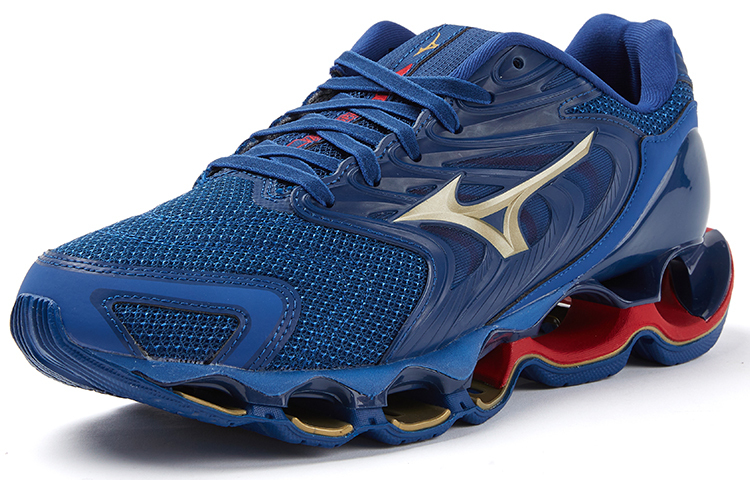 【代購】Mizuno Wave Prophecy 12S 'Dark Blue Gold Wine Red'