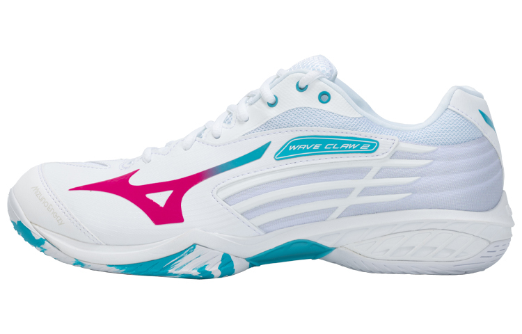 【代購】Wave Claw 2 Mizuno Wide 'White Fuchsia Blue'