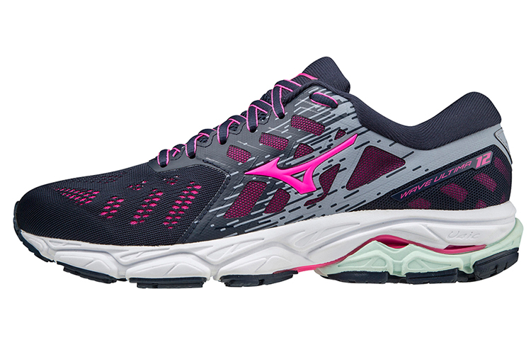 【代購】Mizuno Wave Ultima 12 Running Shoes Women's Low-Top Black/Pink