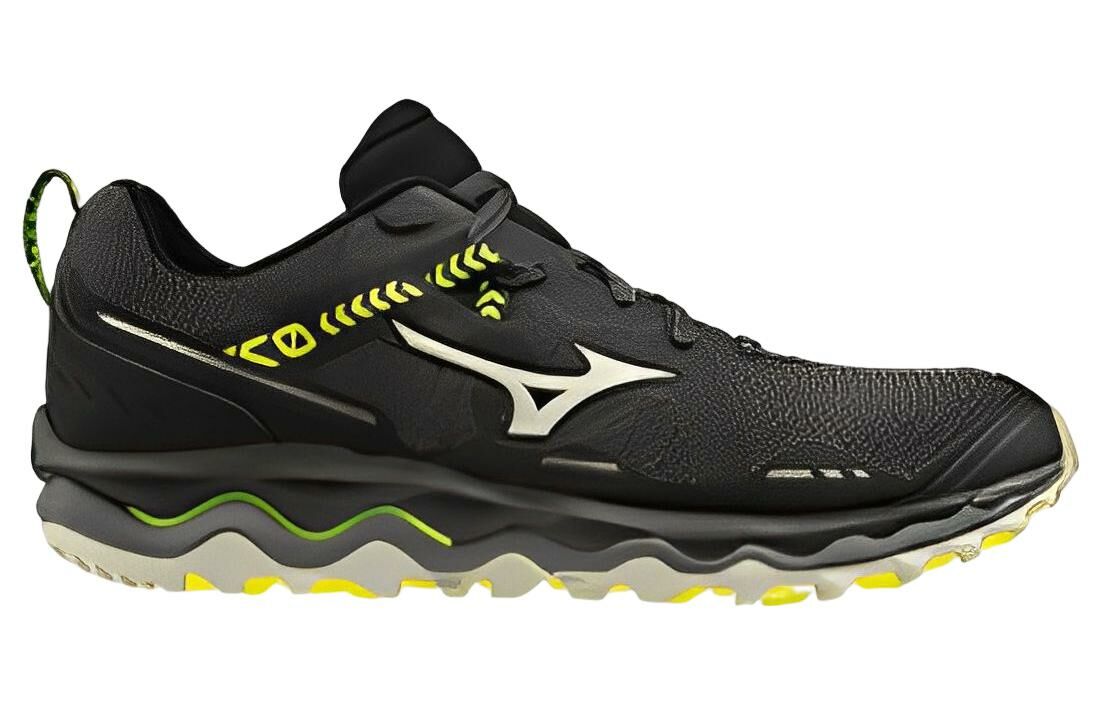【代購】Mizuno Wave Mujin 7 Anti-Slip And Wear-Resistant Breathable Low-Top Running Shoes Men's Black Yellow