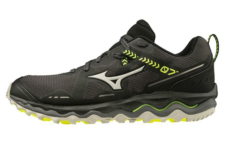 【代購】Mizuno Wave Mujin 7 Anti-Slip And Wear-Resistant Breathable Low-Top Running Shoes Men's Black Yellow
