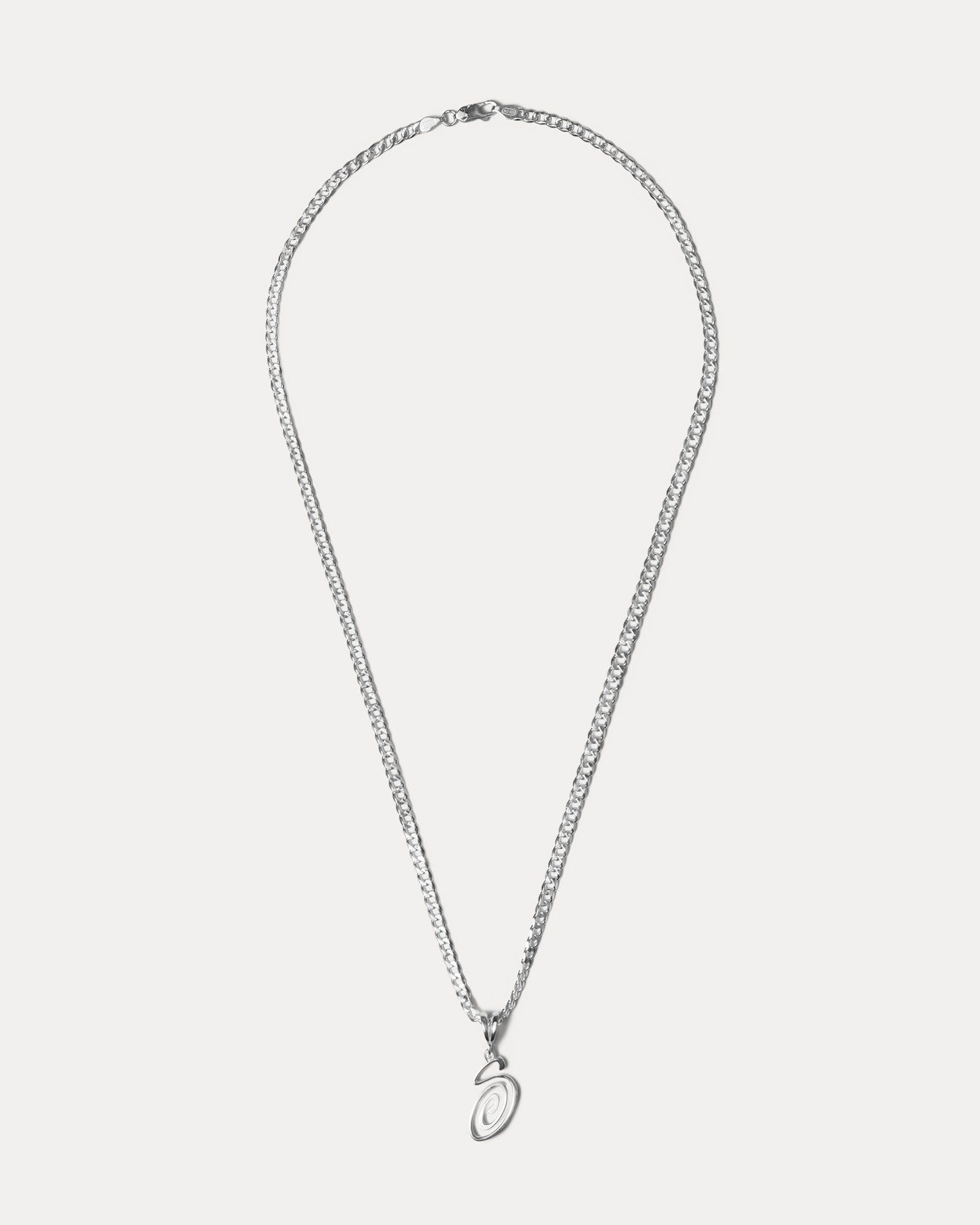 2025SS STUSSY SWIRLY S CHAIN STERLING SILVER 金屬 項鍊 現貨 338321
