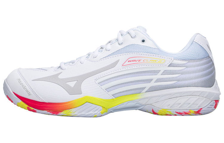 【代購】Wave Claw 2 Mizuno 'White Pink Bolt Neon'