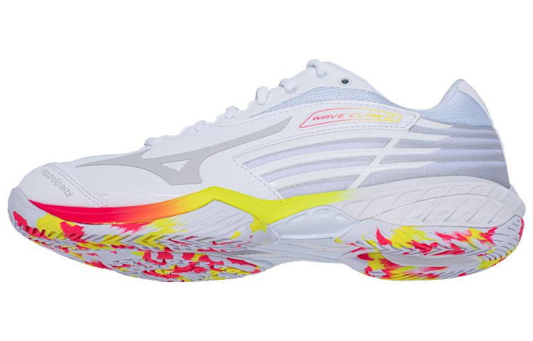 【代購】Wave Claw 2 Mizuno 'White Pink Bolt Neon'