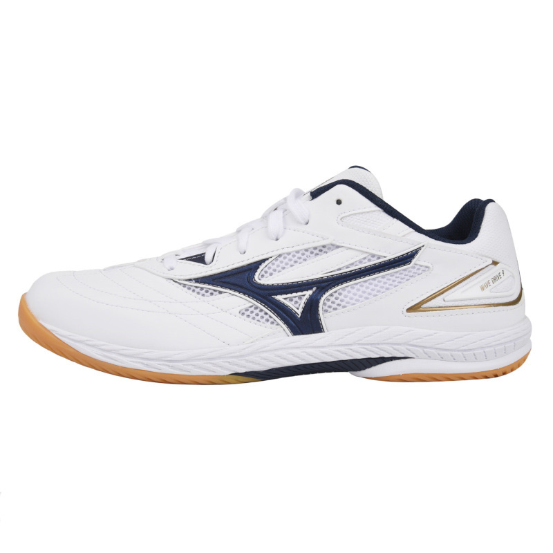 【代購】Mizuno WAVE DRIVE 9 Cushioning Low Top Training Shoes Unisex White Navy Blue