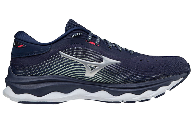 【代購】Mizuno Wave Sky 5 Cushioning Anti-Slip And Wear-Resistant Low-Top Running Shoes Women's Blue