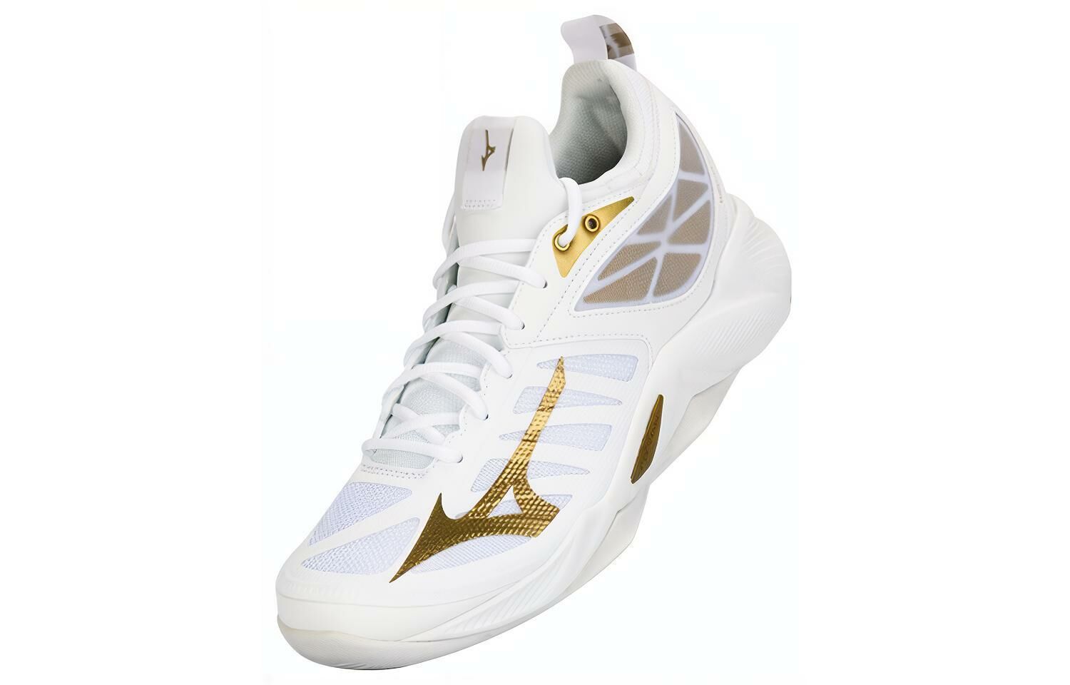 【代購】Mizuno Wave Dimension Mid 'White Gold' Women's
