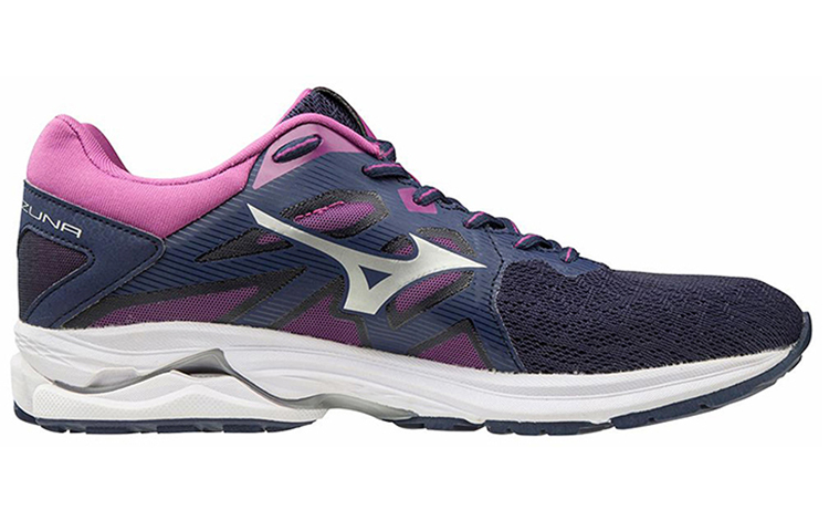 【代購】Mizuno Wave Kizuna Running Shoes Women's Low-Top Dark Blue/Silver/Purple